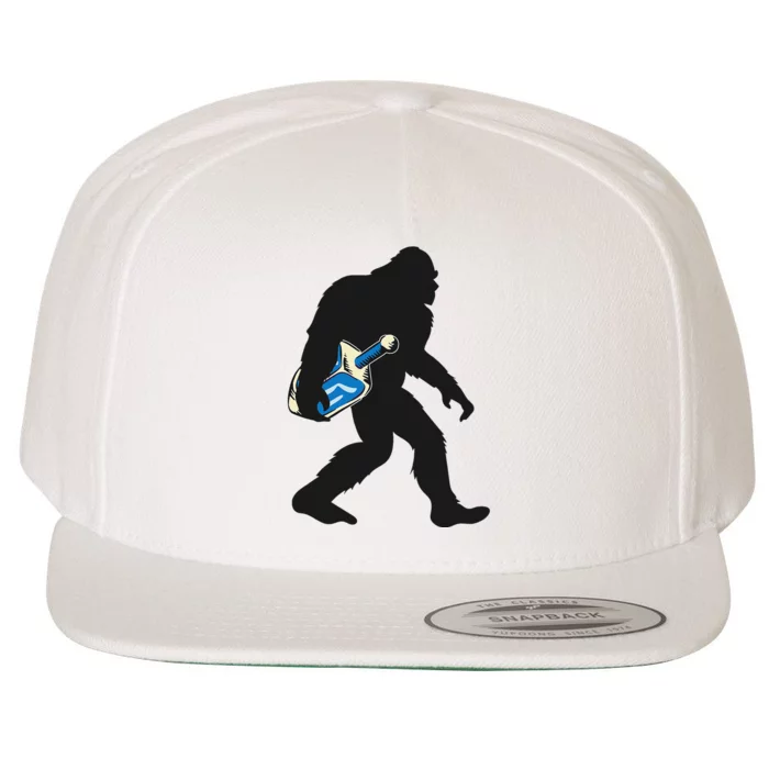 Jewish Bigfoot Sasquatch Menorah Hanukkah Chanukah Wool Snapback Cap