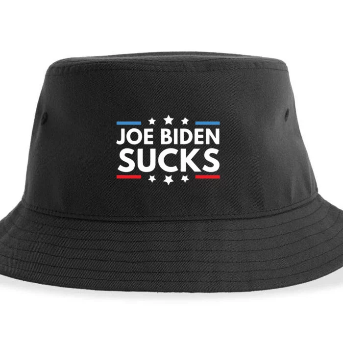 Joe Biden Sucks Funny Antibiden Election Political Sustainable Bucket Hat