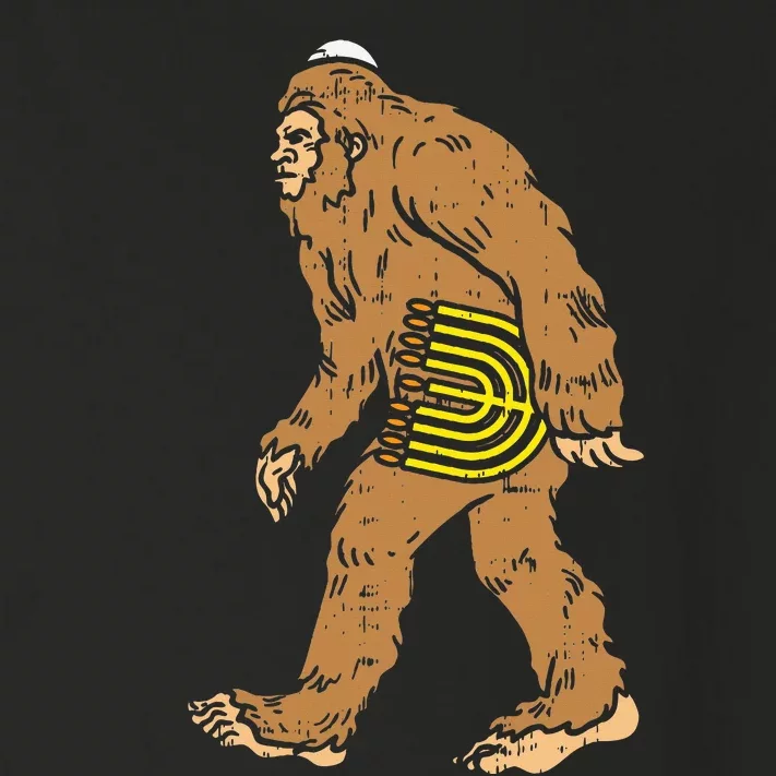 Jewish Bigfoot Sasquatch Carry Menorah Funny Hanukkah Gift Toddler Long Sleeve Shirt