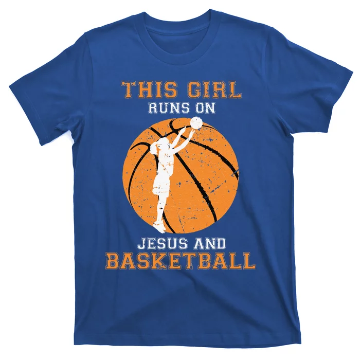 Jesus Basketball Sayings Christian Giftsn Girls Graphic T-Shirt