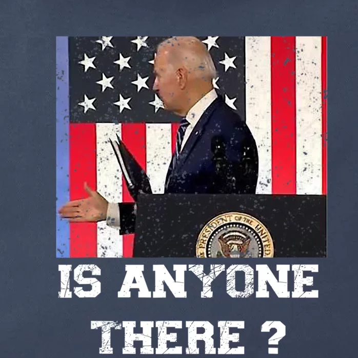 Joe Biden Shakes Hands With Thin Air, Funny Anti Joe Biden Zip Tote Bag