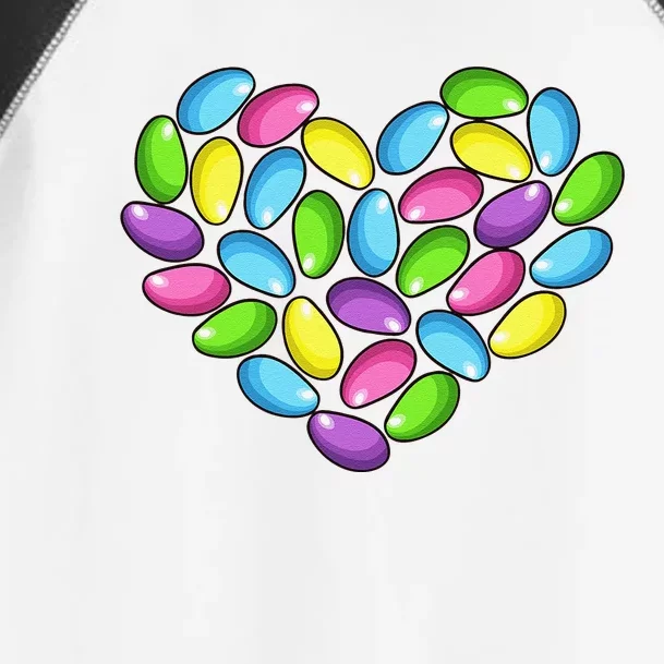 Jelly Bean Spring Easter Candy Heart Shaped Pastel Gift Toddler Fine Jersey T-Shirt