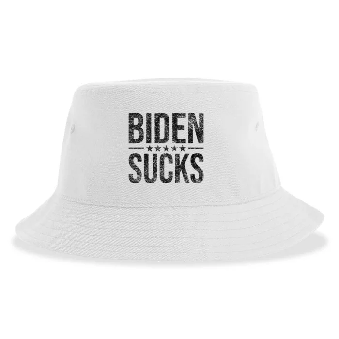 JOE BIDEN SUCKS ANTI BIDEN Sustainable Bucket Hat