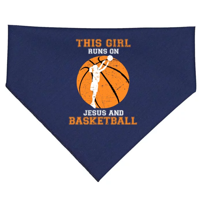 Jesus Basketball Sayings Christian Gifts Teen Girl Graphic USA-Made Doggie Bandana