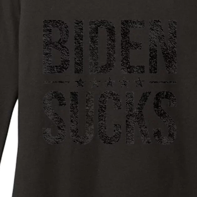 JOE BIDEN SUCKS ANTI BIDEN Womens CVC Long Sleeve Shirt