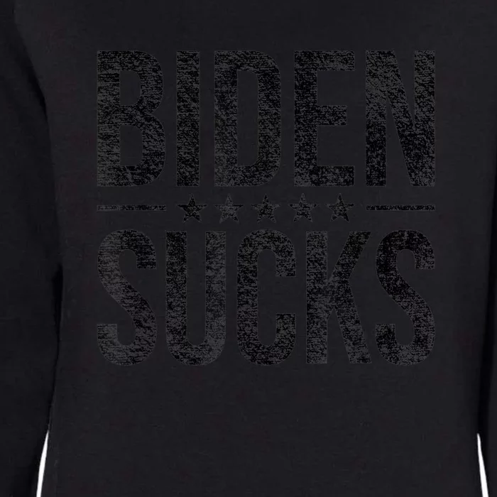 JOE BIDEN SUCKS ANTI BIDEN Womens California Wash Sweatshirt