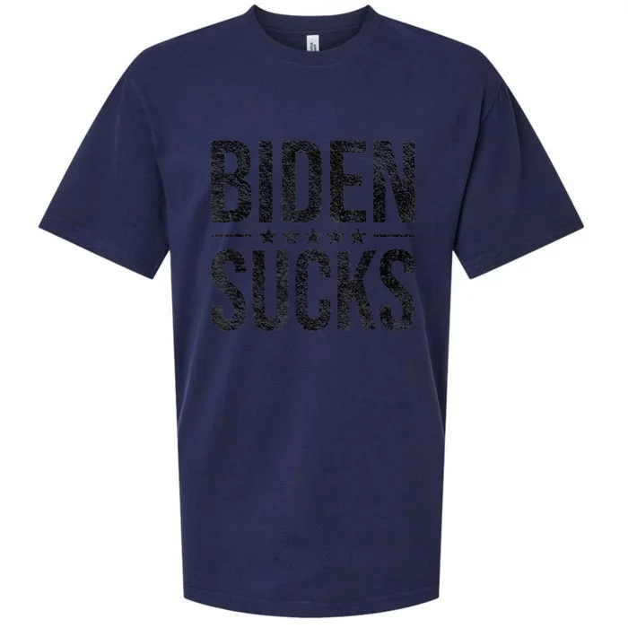 JOE BIDEN SUCKS ANTI BIDEN Sueded Cloud Jersey T-Shirt