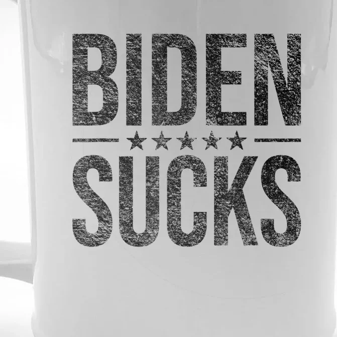 JOE BIDEN SUCKS ANTI BIDEN Front & Back Beer Stein