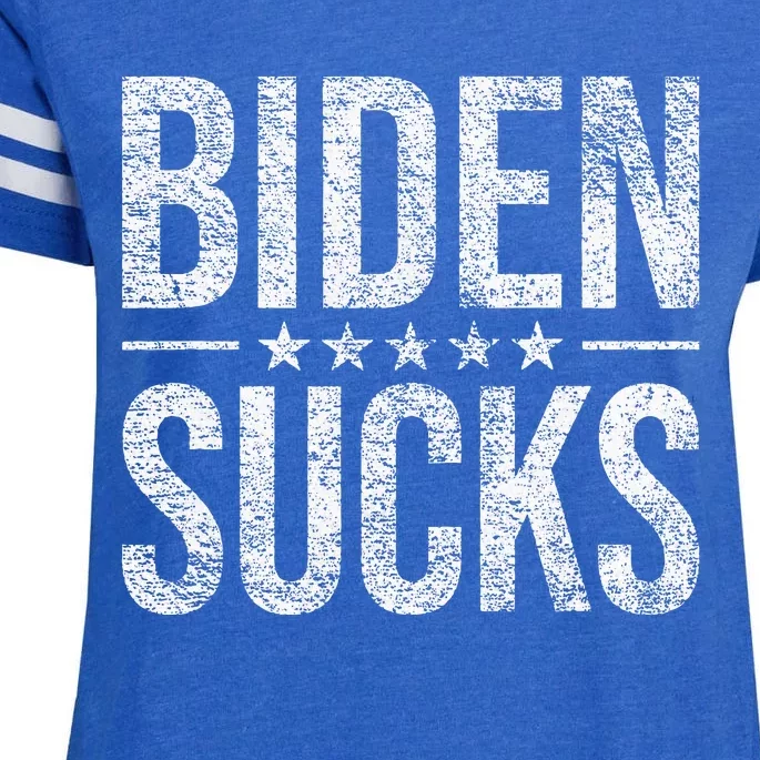 Joe Biden Sucks Anti Biden Enza Ladies Jersey Football T-Shirt