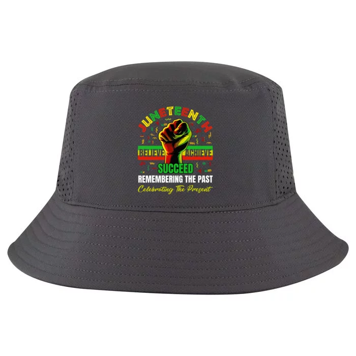 Juneteenth Believe Succeed Remembering The Past Affrican Cool Comfort Performance Bucket Hat