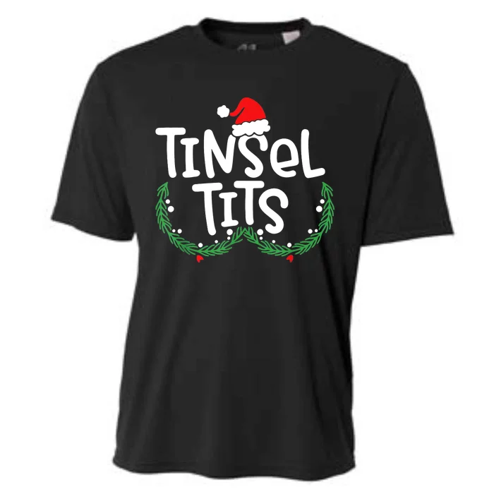 Jingle Balls Tinsel Tits Matching Couple Christmas Lovers Cooling Performance Crew T-Shirt