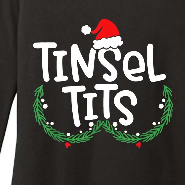 Jingle Balls Tinsel Tits Matching Couple Christmas Lovers Womens CVC Long Sleeve Shirt