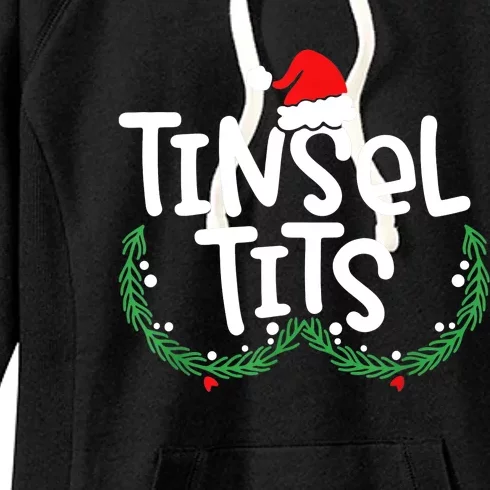 Jingle Balls Tinsel Tits Matching Couple Christmas Lovers Women's Fleece Hoodie