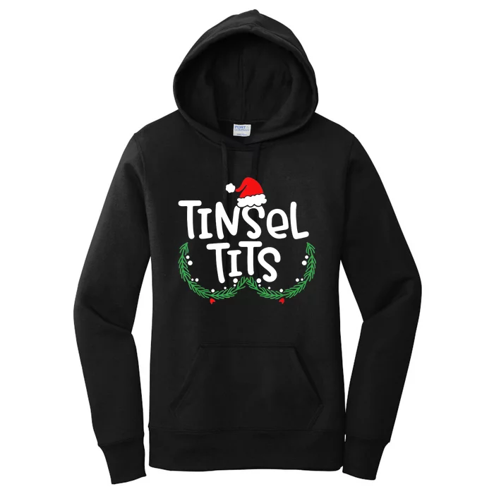 Jingle Balls Tinsel Tits Matching Couple Christmas Lovers Women's Pullover Hoodie