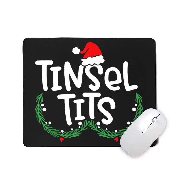 Jingle Balls Tinsel Tits Matching Couple Christmas Lovers Mousepad