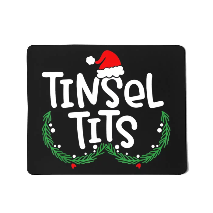 Jingle Balls Tinsel Tits Matching Couple Christmas Lovers Mousepad