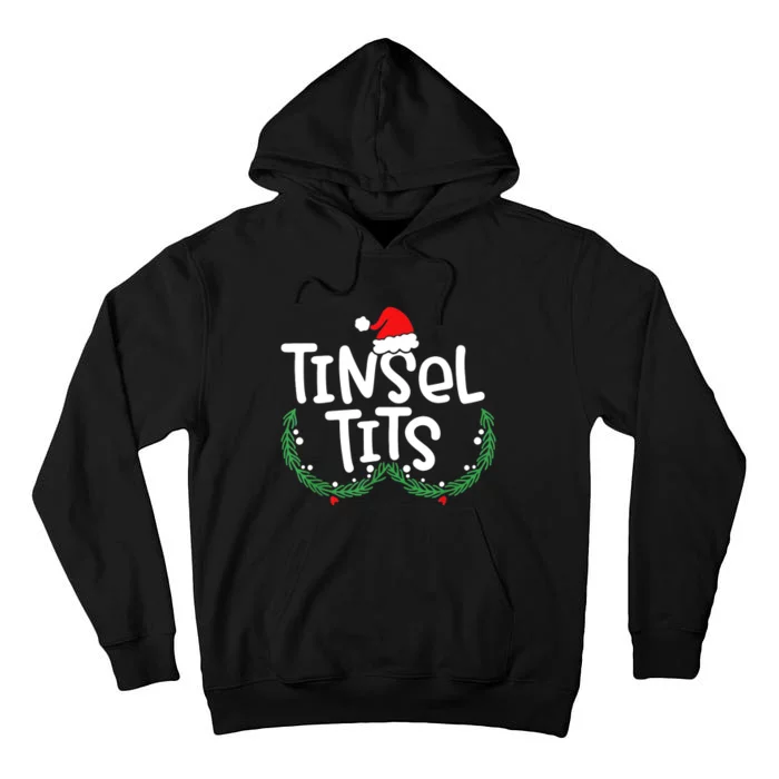 Jingle Balls Tinsel Tits Matching Couple Christmas Lovers Tall Hoodie