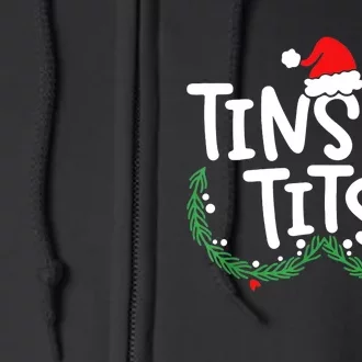 Jingle Balls Tinsel Tits Matching Couple Christmas Lovers Full Zip Hoodie