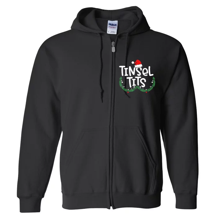 Jingle Balls Tinsel Tits Matching Couple Christmas Lovers Full Zip Hoodie