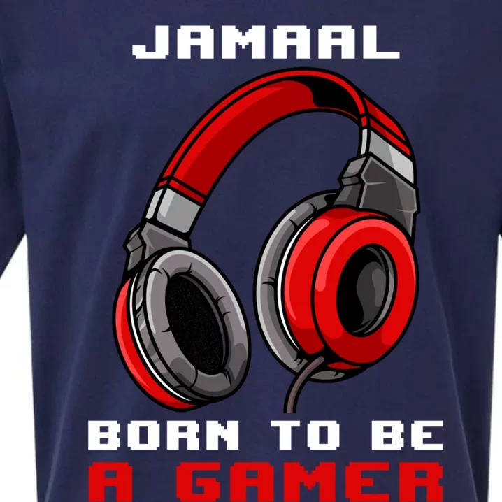 Jamaal Born To Be A Gamer Personalized Meaningful Gift Sueded Cloud Jersey T-Shirt