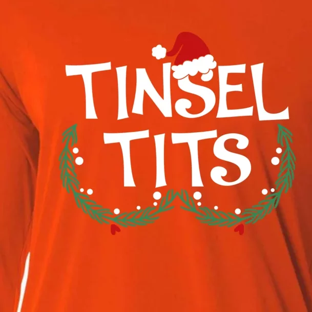 Jingle Balls Tinsel Tits Couples Christmas Matching Couple Gift Cooling Performance Long Sleeve Crew