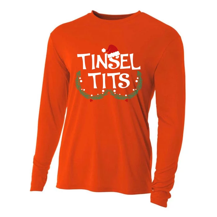 Jingle Balls Tinsel Tits Couples Christmas Matching Couple Gift Cooling Performance Long Sleeve Crew