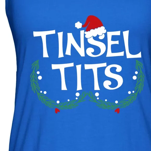 Jingle Balls Tinsel Tits Couples Christmas Matching Couple Gift Ladies Essential Flowy Tank