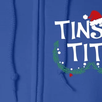 Jingle Balls Tinsel Tits Couples Christmas Matching Couple Gift Full Zip Hoodie