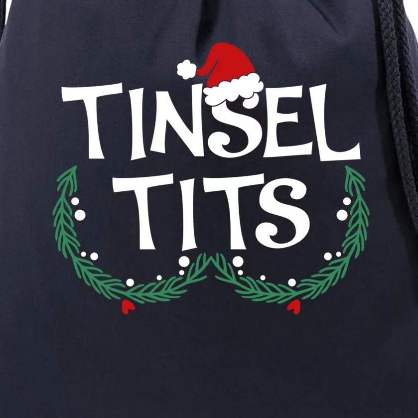 Jingle Balls Tinsel Tits Couples Christmas Matching Couple Gift Drawstring Bag