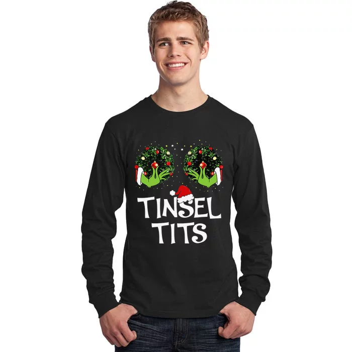 Jingle Balls Tinsel Tits Couples Christmas Matching Couple Tall Long Sleeve T-Shirt