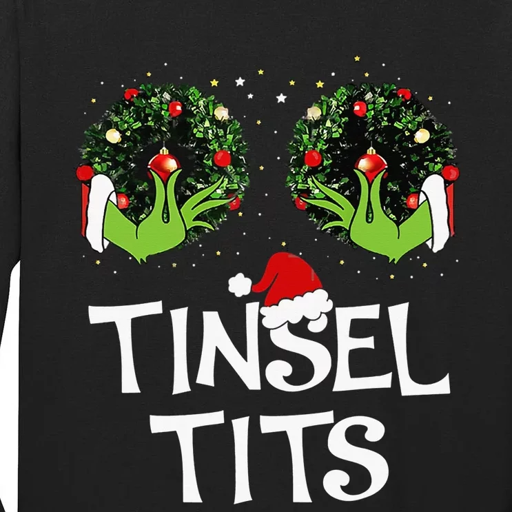 Jingle Balls Tinsel Tits Couples Christmas Matching Couple Tall Long Sleeve T-Shirt