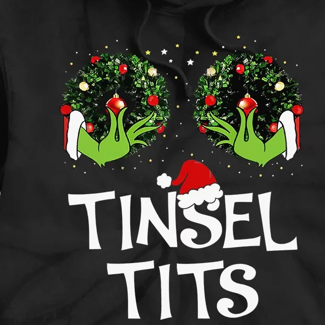 Jingle Balls Tinsel Tits Couples Christmas Matching Couple Tie Dye Hoodie