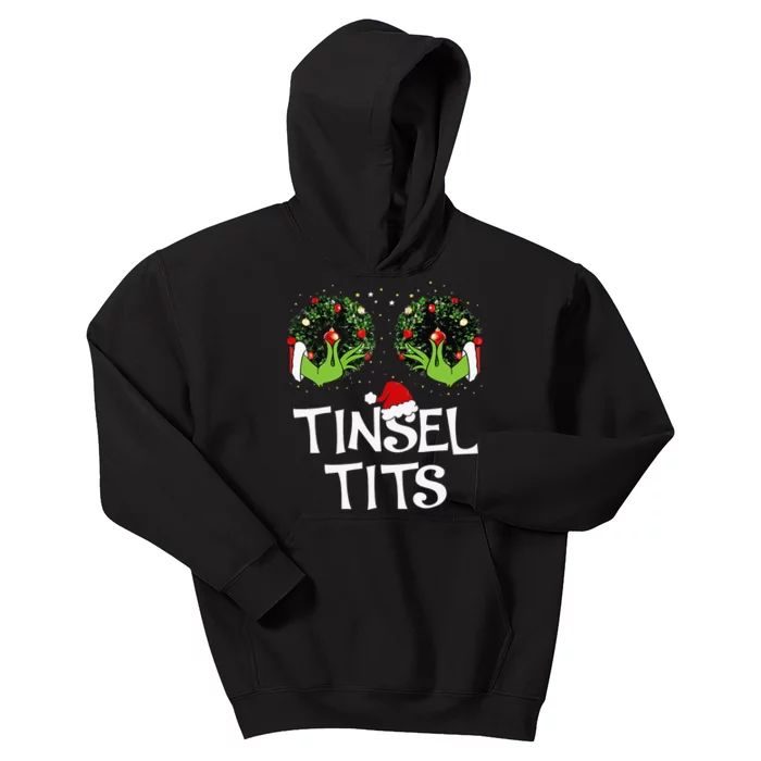 Jingle Balls Tinsel Tits Couples Christmas Matching Couple Kids Hoodie