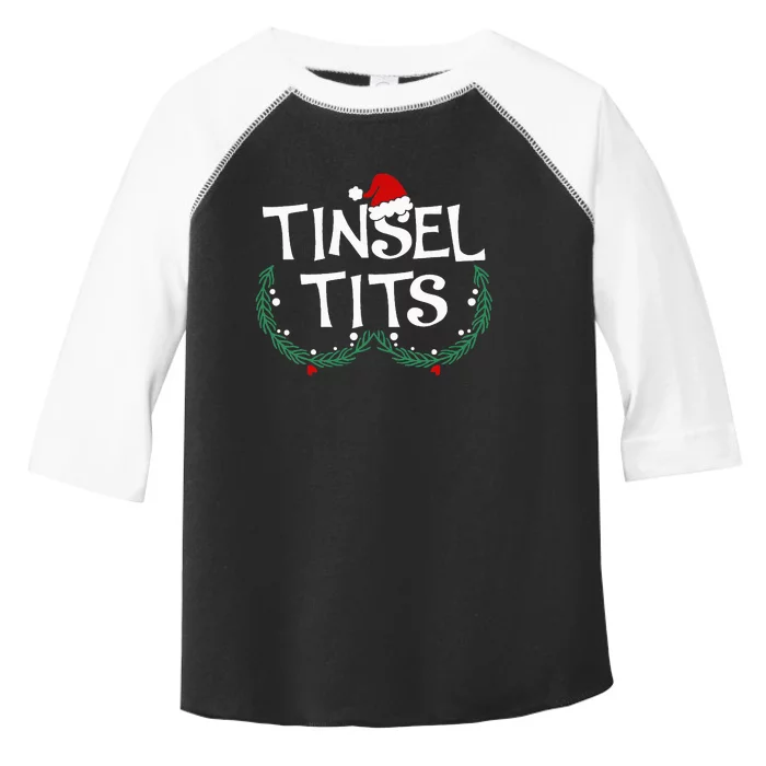 Jingle Balls Tinsel Tits Couples Christmas Matching Couple Toddler Fine Jersey T-Shirt