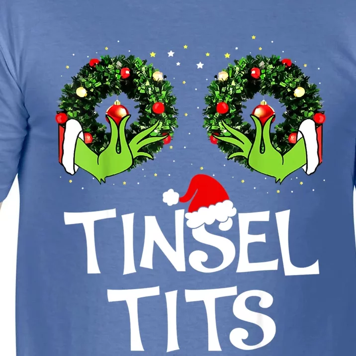 Jingle Balls Tinsel Tits Couples Christmas Matching Couple Comfort Colors T-Shirt