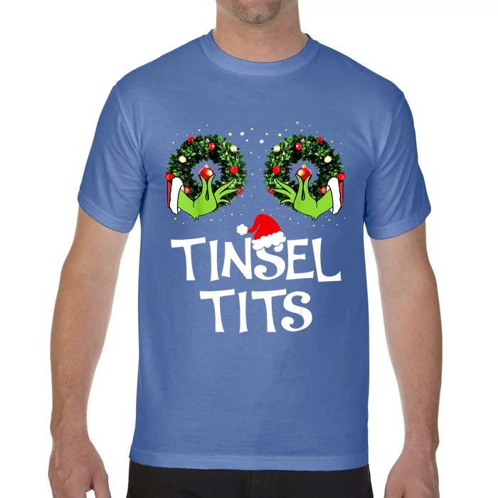 Jingle Balls Tinsel Tits Couples Christmas Matching Couple Comfort Colors T-Shirt