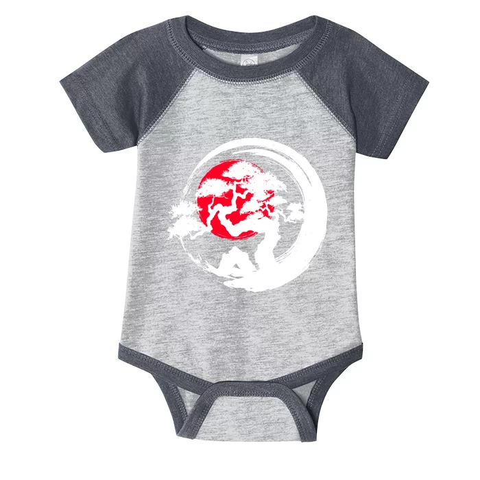 Japanese Bonsai Tree Paint Brush Stroke Infant Baby Jersey Bodysuit