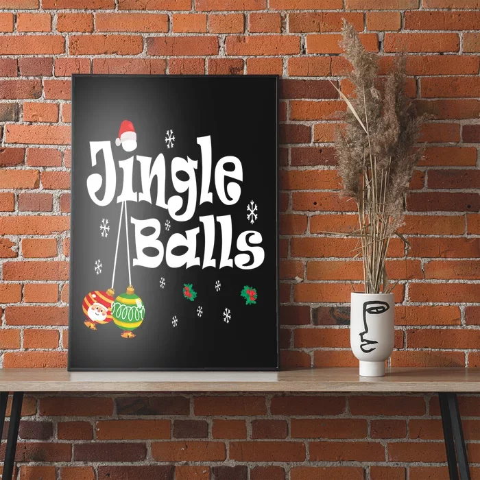 Jingle Balls Tinsel Tits Funny Christmas Matching Couple Tee Poster