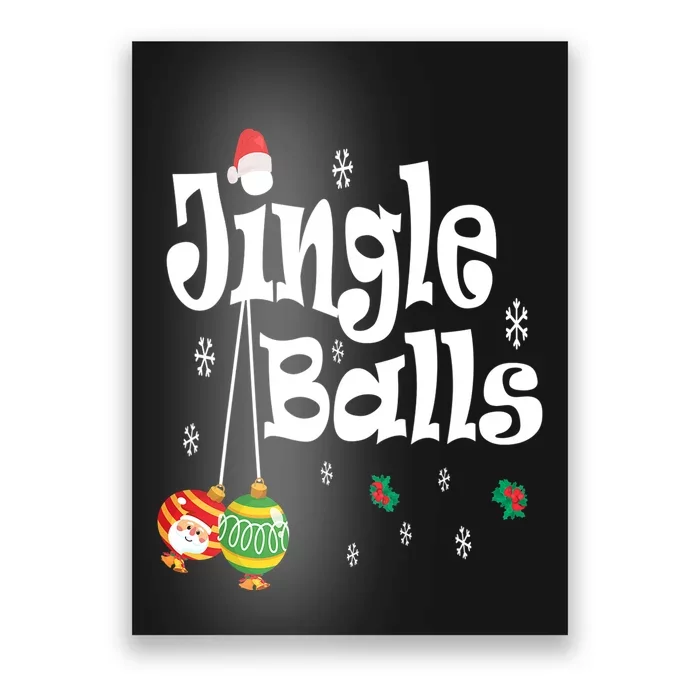 Jingle Balls Tinsel Tits Funny Christmas Matching Couple Tee Poster