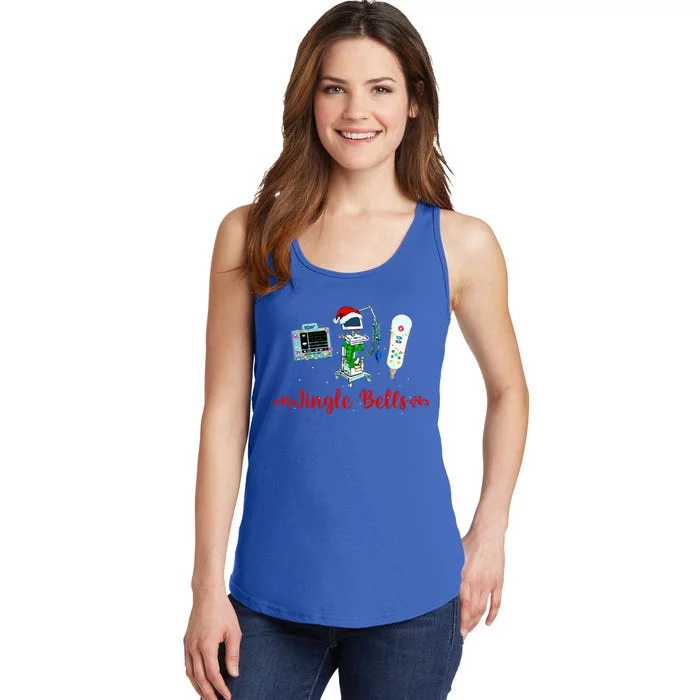 Jingle Bell Telemetry Nurse Christmas Crew Tele Tech Xmas Ladies Essential Tank