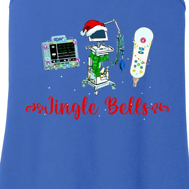 Jingle Bell Telemetry Nurse Christmas Crew Tele Tech Xmas Ladies Essential Tank