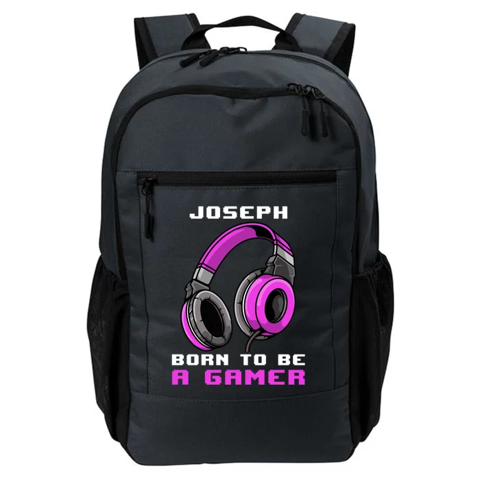 Joseph Born To Be A Gamer Personalized Cool Gift Daily Commute Backpack