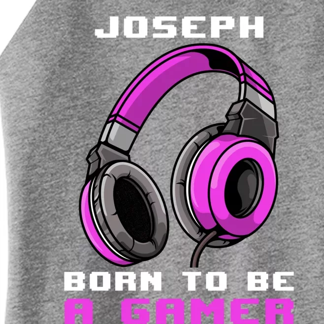 Joseph Born To Be A Gamer Personalized Cool Gift Women’s Perfect Tri Rocker Tank