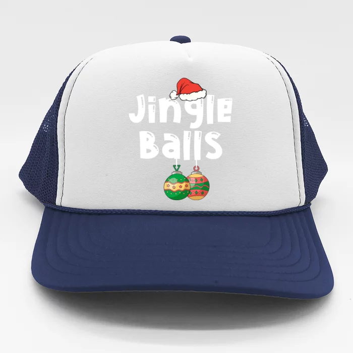 Jingle Balls Tinsel Tits Funny Matching Couple Chestnuts Meaningful Gift Trucker Hat