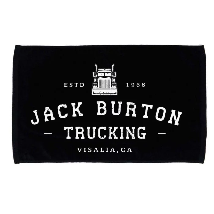 Jack Burton Trucking Visalia Ca Est. 1986 Microfiber Hand Towel