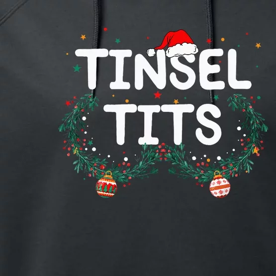 Jingle Balls Tinsel Tits Funny Matching Couple Chestnuts Performance Fleece Hoodie