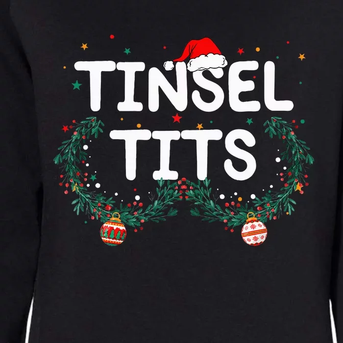 Jingle Balls Tinsel Tits Funny Matching Couple Chestnuts Womens California Wash Sweatshirt