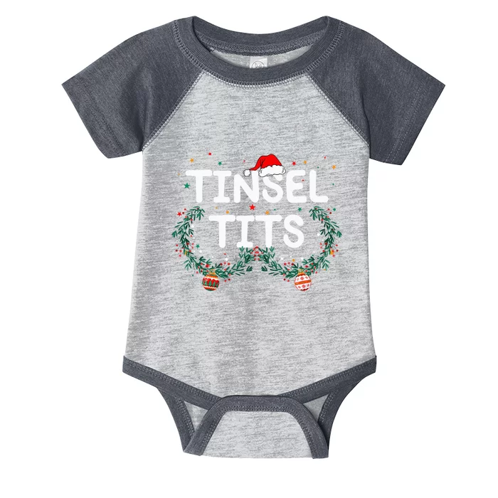 Jingle Balls Tinsel Tits Funny Matching Couple Chestnuts Infant Baby Jersey Bodysuit