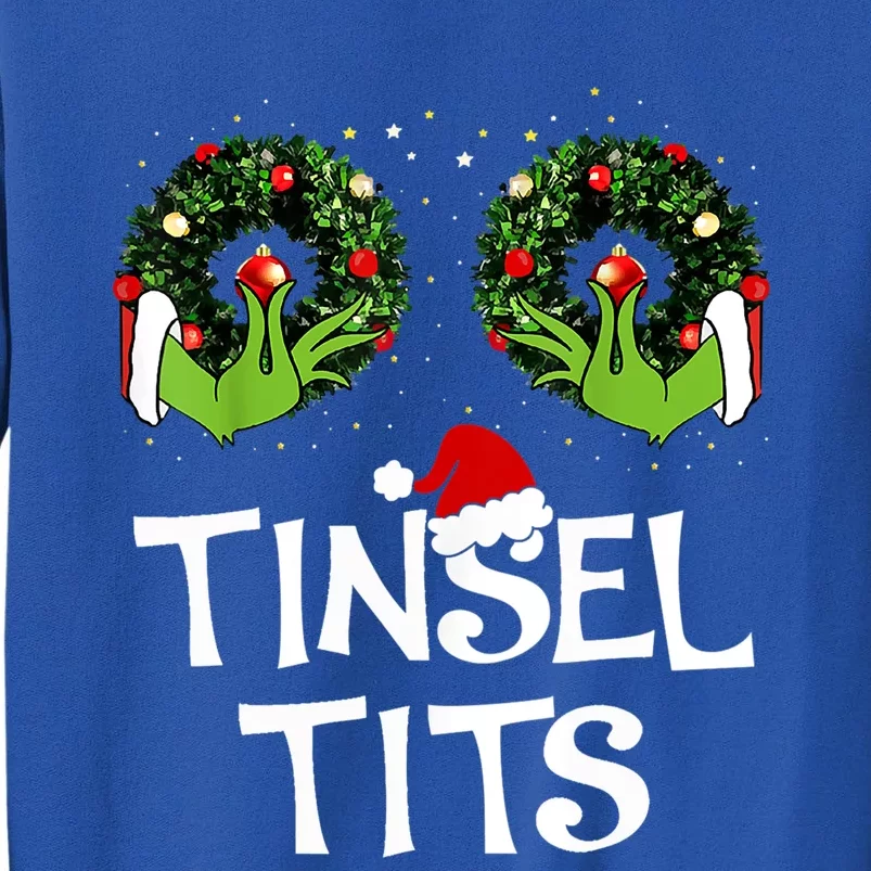 Jingle Balls Tinsel Tits Couples Christmas Matching Couple Great Gift Tall Sweatshirt