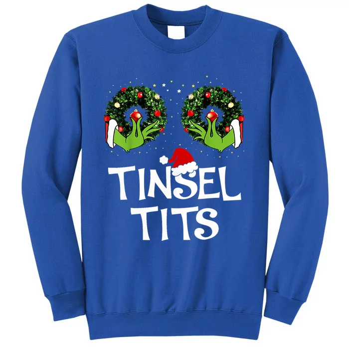 Jingle Balls Tinsel Tits Couples Christmas Matching Couple Great Gift Tall Sweatshirt